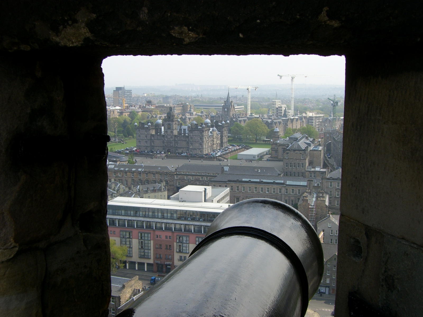 View through cannon port
