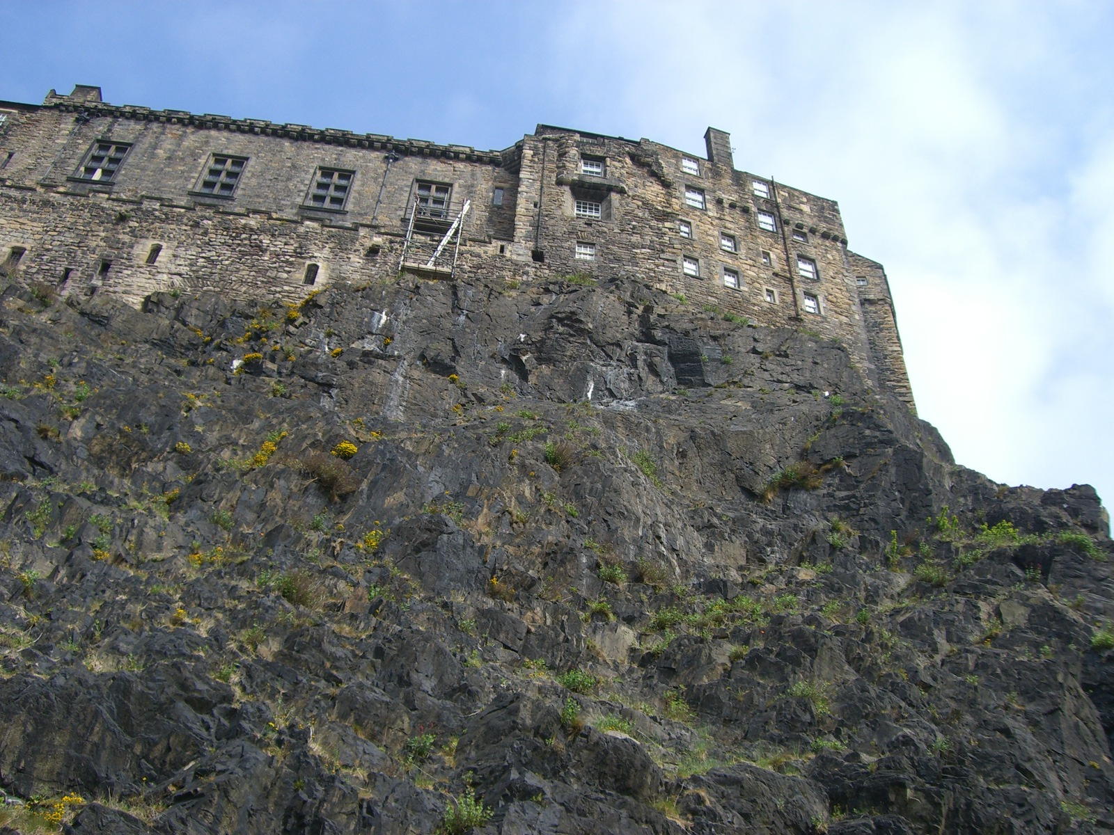View of Edinburgh Castle from below