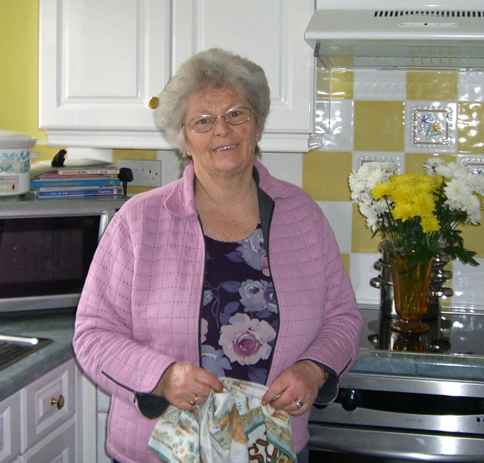 Joyce in kitchen